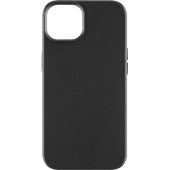 Чехол-крышка Everstone MagSafe для Apple iPhone 14, кожзам, черный