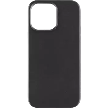 Чехол-крышка Everstone MagSafe для Apple iPhone 14 Pro Max, кожзам, черный