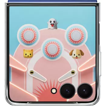 Чехол-крышка Flipsuit Case для Samsung Z Flip7, силикон, прозрачный (EF-ZF766CTEGRU)