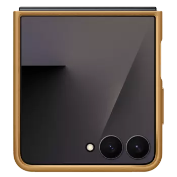 Чехол-крышка Kindsuit Case для Samsung Z Flip7, песочно-коричневый (EF-VF766PAEGRU)
