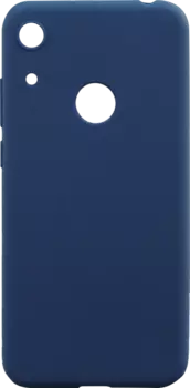Чехол-крышка New Level для Honor 8A/Huawei Y6 (2019), полиуретан, синий