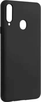Чехол-крышка New Level для Samsung Galaxy A20s, силикон, черный