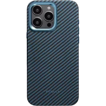 Чехол-крышка Pitaka для Apple iPhone 15 Pro Max (KI1508PMPA), кевлар, синий