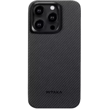 Чехол-крышка Pitaka для Apple iPhone 15 Pro Max (KI1501PMP), кевлар, черный