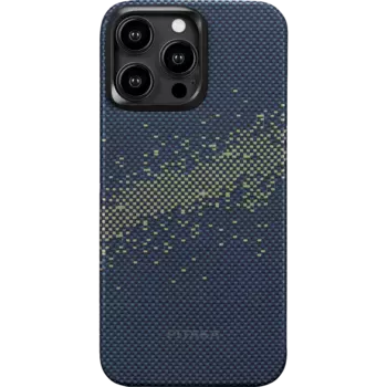 Чехол-крышка Pitaka для Apple iPhone 15 Pro Max (KI1502PMYG), кевлар, синий