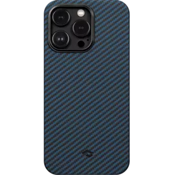 Чехол-крышка Pitaka для iPhone 14 Pro Max (KI1408PM), кевлар, черно-синий