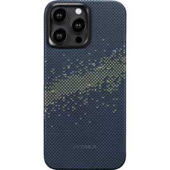 Чехол-крышка Pitaka для iPhone 15 Pro (KI1501PMYG), кевлар, синий