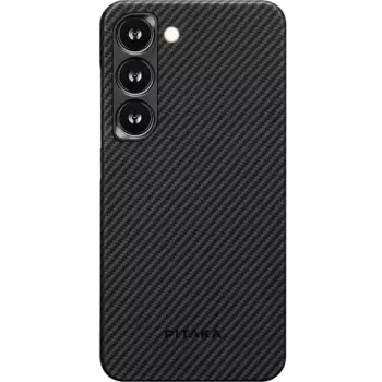 Чехол-крышка Pitaka для Samsung S23+, кевлар, черно-серый