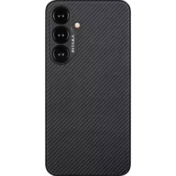 Чехол-крышка Pitaka для Samsung S24+, кевлар, черный