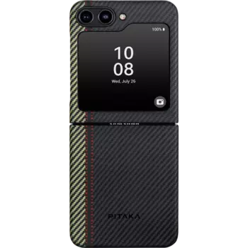 Чехол-крышка Pitaka для Samsung Z Flip5, увертюра (FOFLIP5), кевлар