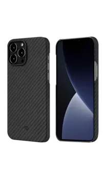 Чехол-крышка Pitaka MagEZ Case 2 для iPhone 13 Pro Max, кевлар, черно-серый