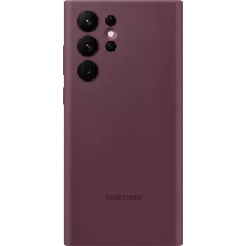Чехол-крышка Samsung EF-PS908TEEGRU для Galaxy S22 Ultra, силикон, бургунди