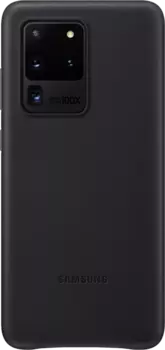 Чехол-крышка Samsung EF-VG988LBEGRU для Galaxy S20 Ultra, кожа, черный