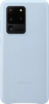Чехол-крышка Samsung EF-VG988LLEG для Galaxy S20 Ultra, кожа, голубой
