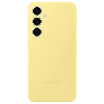 Чехол-крышка Samsung Silicone Case для Galaxy S24FE, силикон/поликарбонат, желтый (EF-PS721CYEGRU)