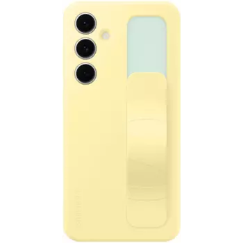 Чехол-крышка Samsung Standing Grip Case для Galaxy S24FE, поликарбонат / силикон, желтый (EF-GS721CYEGRU)