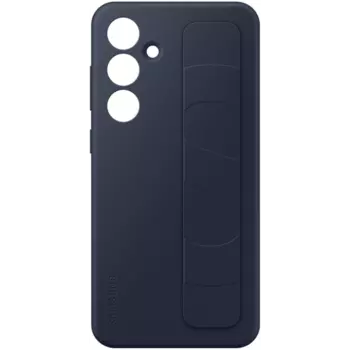 Чехол-крышка Samsung Standing Grip Case для Galaxy S24FE, поликарбонат / силикон, иссиня-черный (EF-GS721CNEGRU)