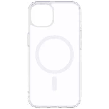 Чехол-крышка Stellarway Case with MagSafe для Apple iPhone 13, пластик,силикон, прозрачный