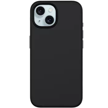 Чехол-крышка Stellarway Case with MagSafe для Apple iPhone 15, силикон, черный