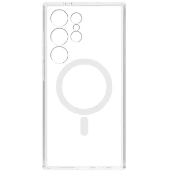 Чехол-крышка Stellarway Case with MagSafe для Samsung S24 Ultra, пластик, силикон, прозрачный