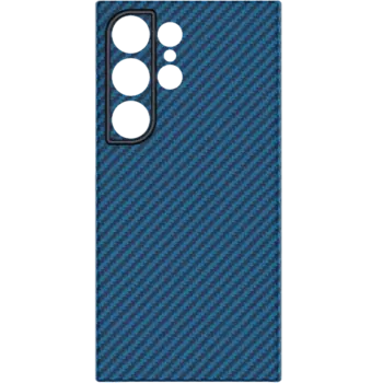 Чехол-крышка Stellarway Case with MagSafe для Samsung S24 Ultra, кевлар, синий