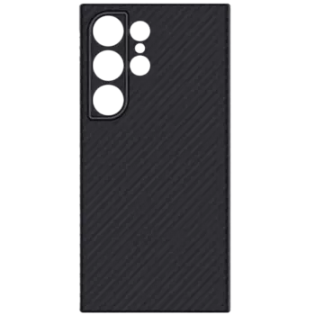 Чехол-крышка Stellarway Case with MagSafe для Samsung S24 Ultra, кевлар, черный