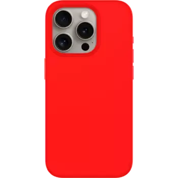 Чехол-крышка Stellarway Case with MagSafe для Apple iPhone 15 Pro Max, силикон, красный