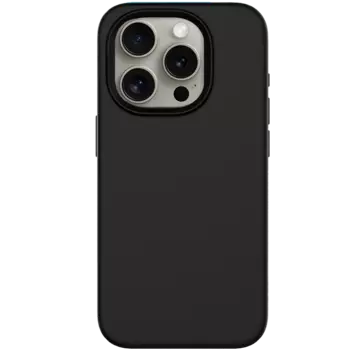 Чехол-крышка Stellarway Case with MagSafe для Apple iPhone 15 Pro, силикон, черный