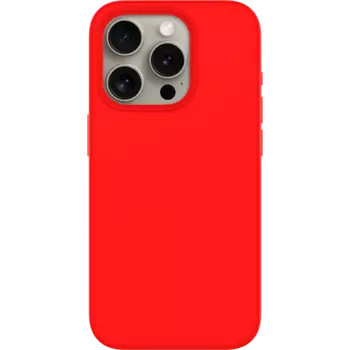 Чехол-крышка Stellarway Case with MagSafe для Apple iPhone 15 Pro, силикон, красный