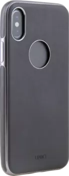 Чехол-крышка Uniq Glacer Luxe Heritage для Apple iPhone X, кожзам, черный