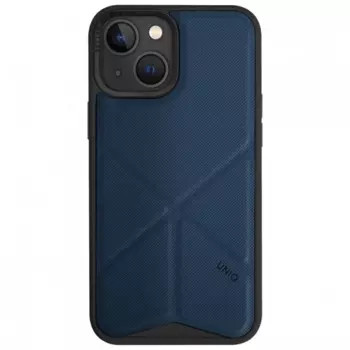 Чехол-крышка Uniq MagSafe Transforma для iPhone 14, экокожа, синий