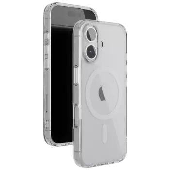 Чехол-крышка VLP Air Case с MagSafe для iPhone 16 (10527001), поликарбонат / полиуретан, прозрачный