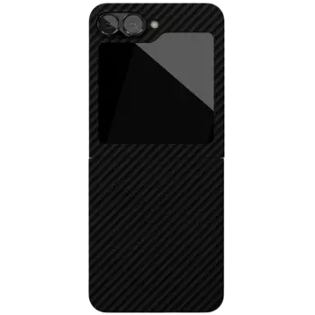 Чехол-крышка VLP Kevlar Case MagSafe для Samsung Z Flip6 (1058024), кевлар, черный