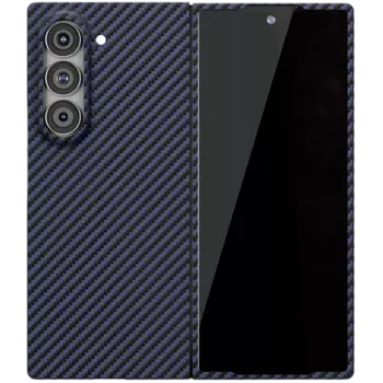 Чехол-крышка VLP Kevlar Case MagSafe для Samsung Z Fold6 (1058025), кевлар, синий
