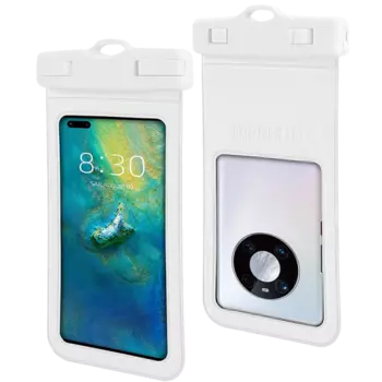 Чехол водонепроницаемый Axxa универсальный, 7.2, белый