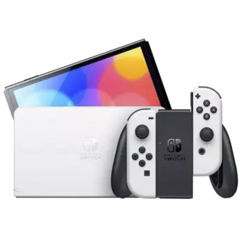 Игровая приставка Nintendo Switch OLED, белая