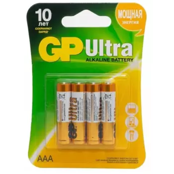 Элемент питания GP Ultra 24AU-2CRS ААА 4шт.