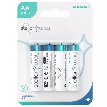 Элемент питания Stellarway , AA 4шт (BTR-AA-BL4)