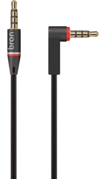Кабель Bron аудио aux 3,5 мм, черный