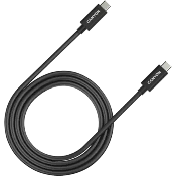 Кабель Canyon USB-C/C, 240W, 5A, 1м, черный (CNS-USBC44B)