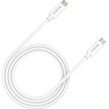 Кабель Canyon USB-C/C, 240W, 5A, 2м, белый (CNS-USBC42W)