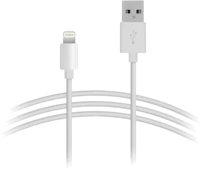 Кабель Continent USB - Lightning, белый