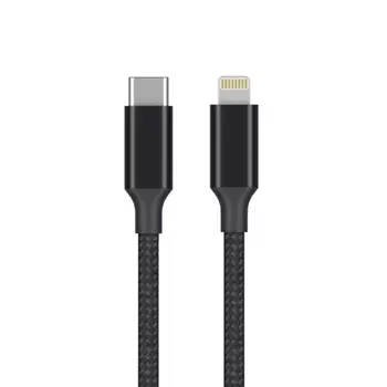 Кабель Deppa Axxa Type-C/Lightning 1м, черный