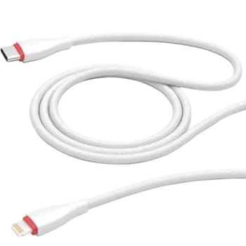 Кабель Deppa Ceramic Type-C/Lightning, белый