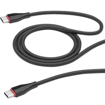 Кабель Deppa Ceramic Type-C/Type-C, черный