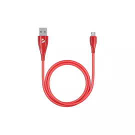 Кабель Deppa USB - micro USB, красный (1 метр)