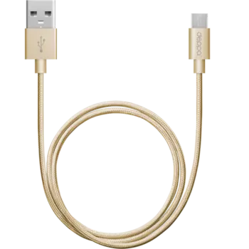 Кабель Deppa USB - micro USB, золотой (1,2 метра)