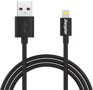 Кабель Energizer Lightning MFI, черный