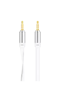 Кабель Everstone аудио 3.5мм, 1 метр, белый