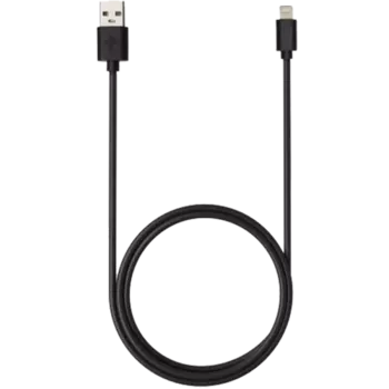 Кабель Gerffins USB-A - Lightning, 2,4A, 1м., черный